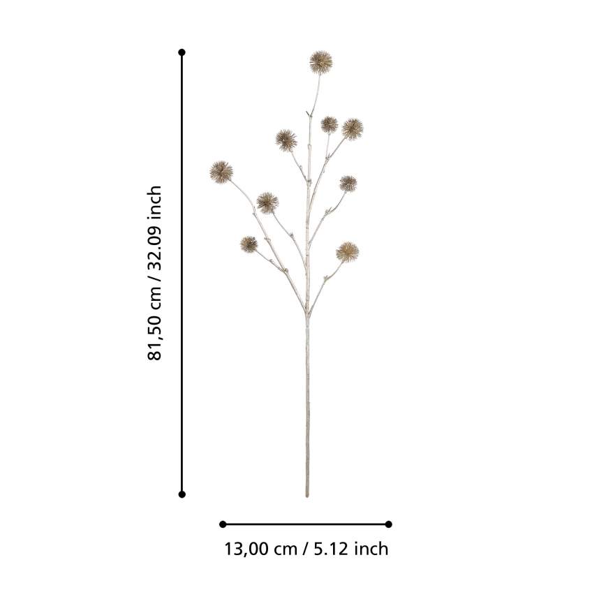 Eglo - Flor artificial 81,5 cm dorado