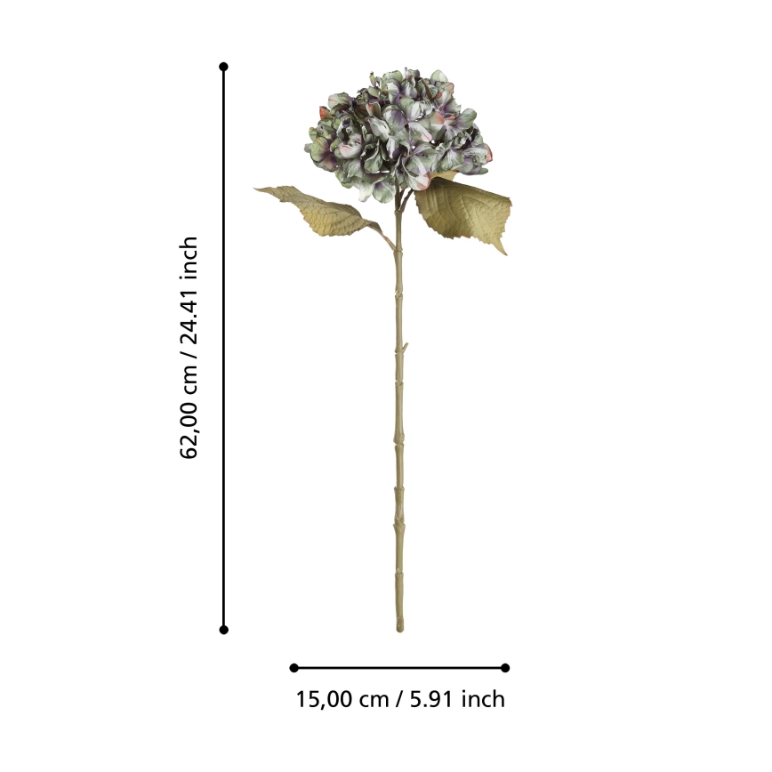 Eglo - Flor artificial 62 cm Verde