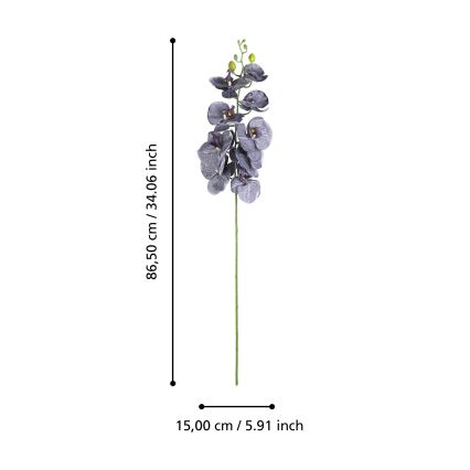 Eglo - Flor artificial 86,5 cm morada
