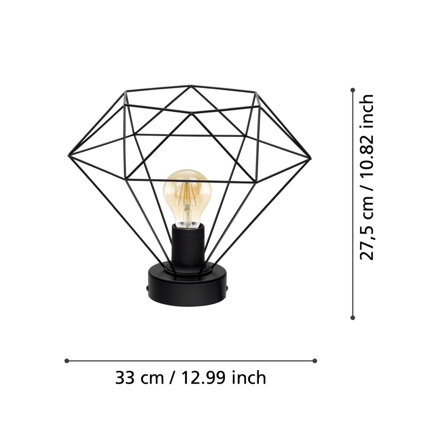 Eglo - Lámpara de araña fija 1xE27/60W/230V