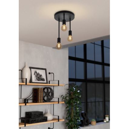 Eglo - Lámpara de araña colgante 3xE27/60W/230V