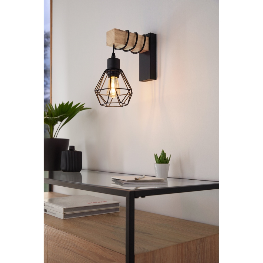 Eglo - Lámpara de pared TOWNSHEND 1xE27/60W/230V