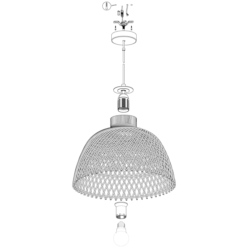 Eglo - Lámpara colgante 1xE27/40W/230V