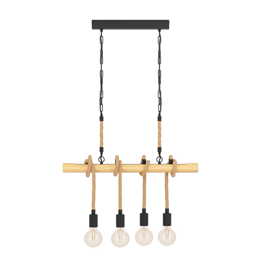 Eglo - Lámpara colgante con cadena 4xE27/40W/230V