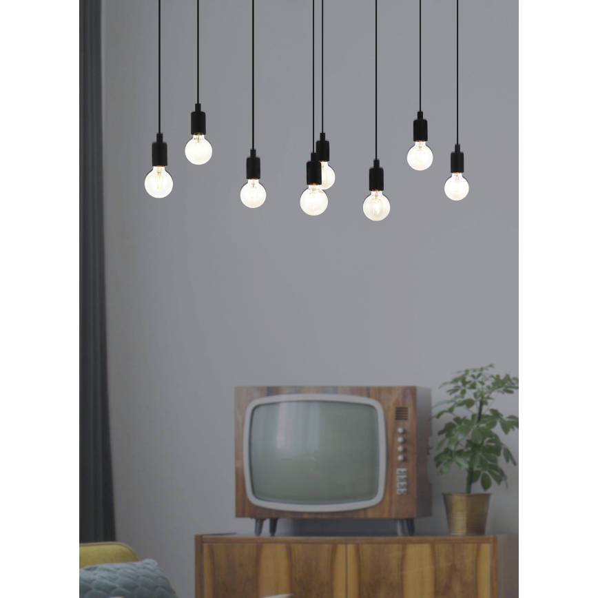 Eglo - Lámpara colgante 8xE27/40W/230V
