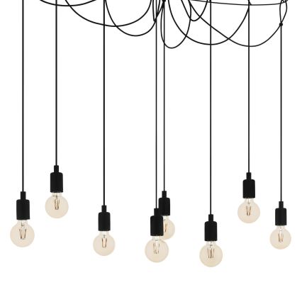 Eglo - Lámpara colgante 8xE27/40W/230V