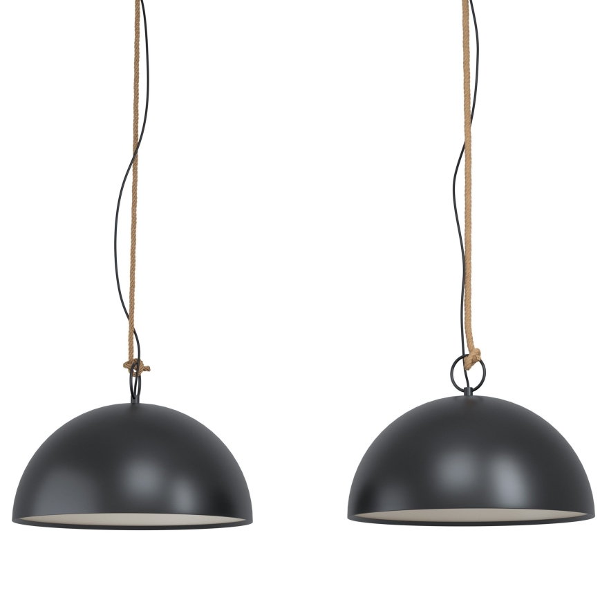 Eglo 43397 - Lámpara colgante HODSOLL con cable 2xE27/40W/230V