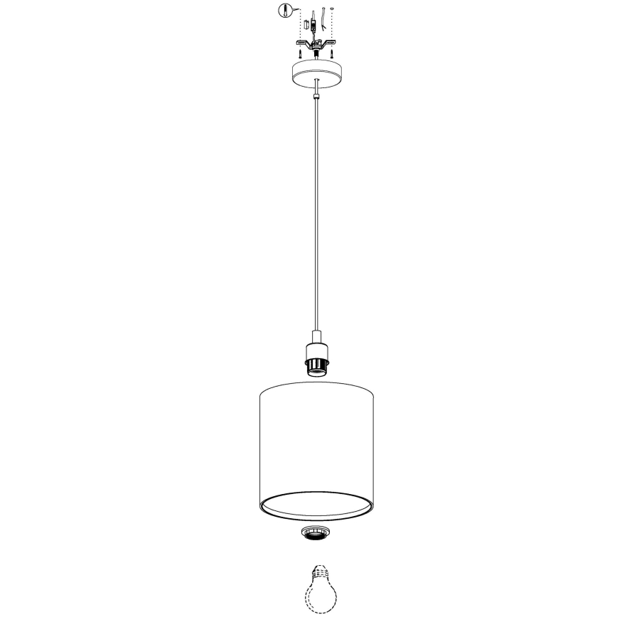 Eglo - Lámpara colgante 1xE27/40W/230V