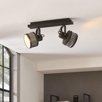 Eglo 43445 - Lámpara de focos TURROCK 2xE27/28W/230V