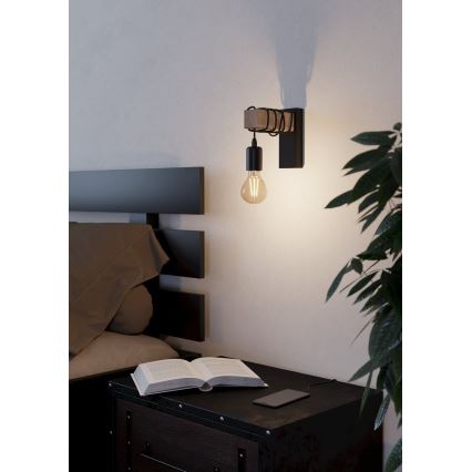 Eglo - Aplique TOWNSHEND 1xE27/10W/230V
