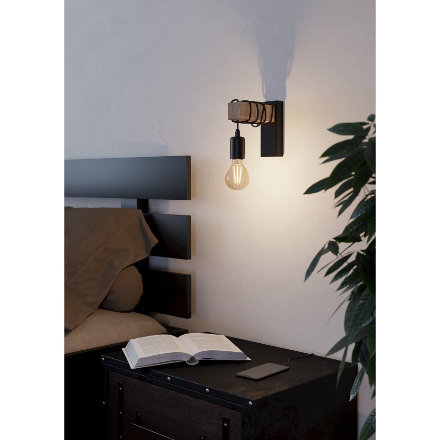 Eglo - Aplique TOWNSHEND 1xE27/10W/230V