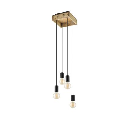 Eglo - Lámpara colgante 4xE27/40W/230V