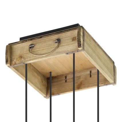Eglo - Lámpara colgante 4xE27/40W/230V