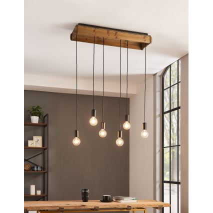 Eglo - Lámpara colgante 6xE27/40W/230V