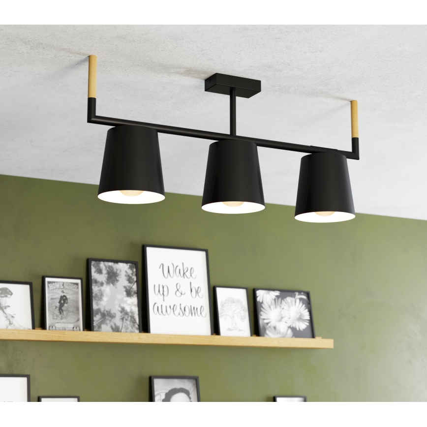 Eglo - Lámpara de araña en poste 3xE27/40W/230V