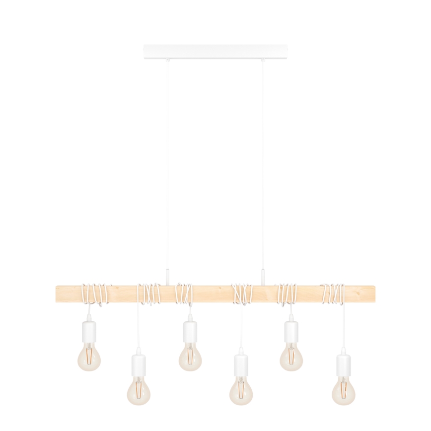 Eglo - Lámpara colgante con cable TOWNSHEND 6xE27/60W/230V