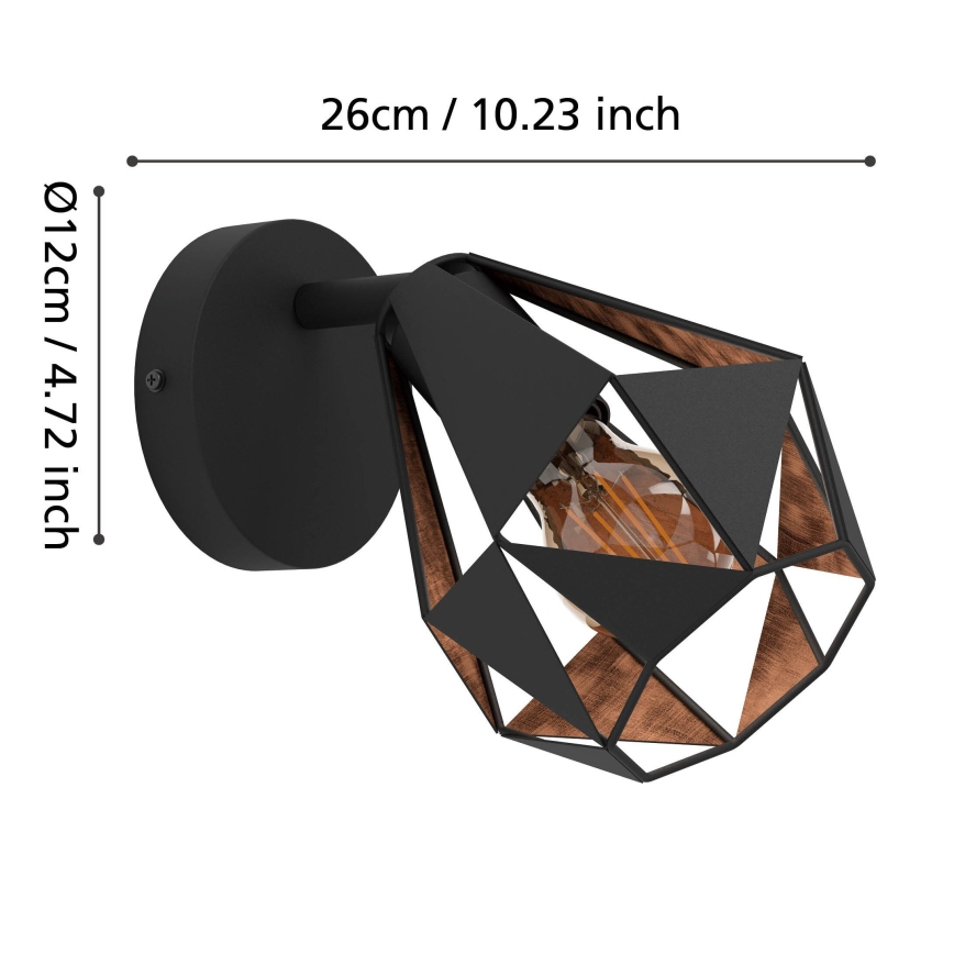 Eglo - Foco de pared 1xE27/40W/230V