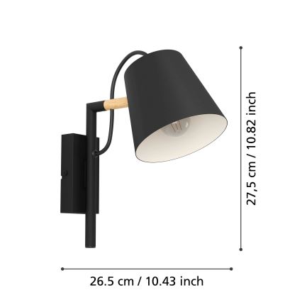 Eglo - Lámpara de pared 1xE14/40W/230V