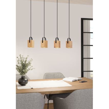 Eglo - Lámpara LED colgante 4xGU10/3W/230V