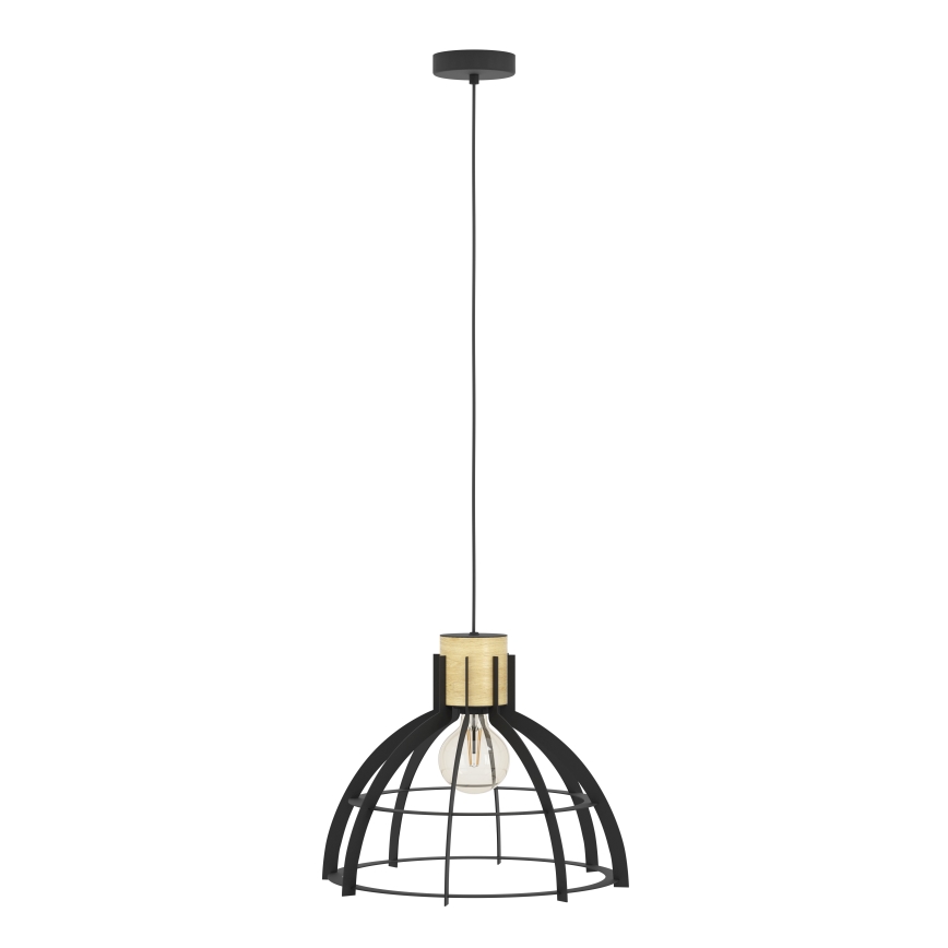 Eglo - Lámpara colgante 1xE27/40W/230V negro