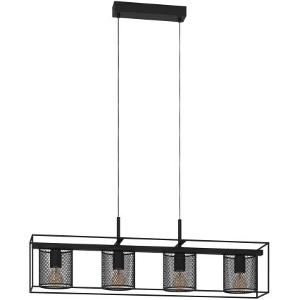 Eglo - Lámpara colgante con cable 4xE27/40W/230V