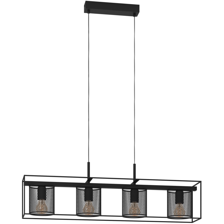 Eglo - Lámpara colgante con cable 4xE27/40W/230V