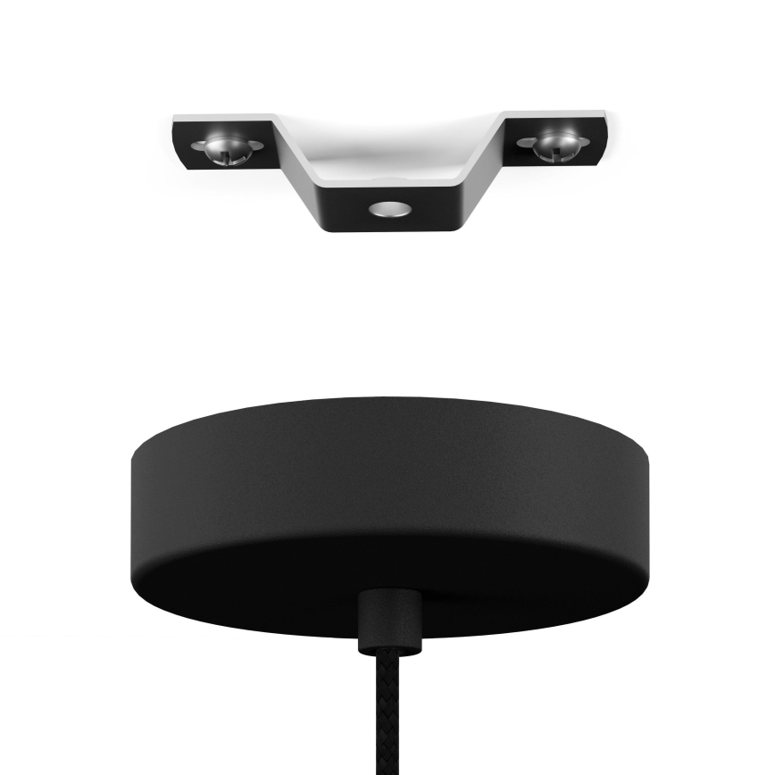 Eglo - Lámpara colgante con cable 1xE27/40W/230V negra