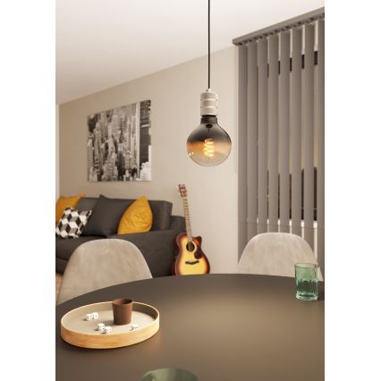 Eglo - Lámpara colgante 1xE27/40W/230V cromo