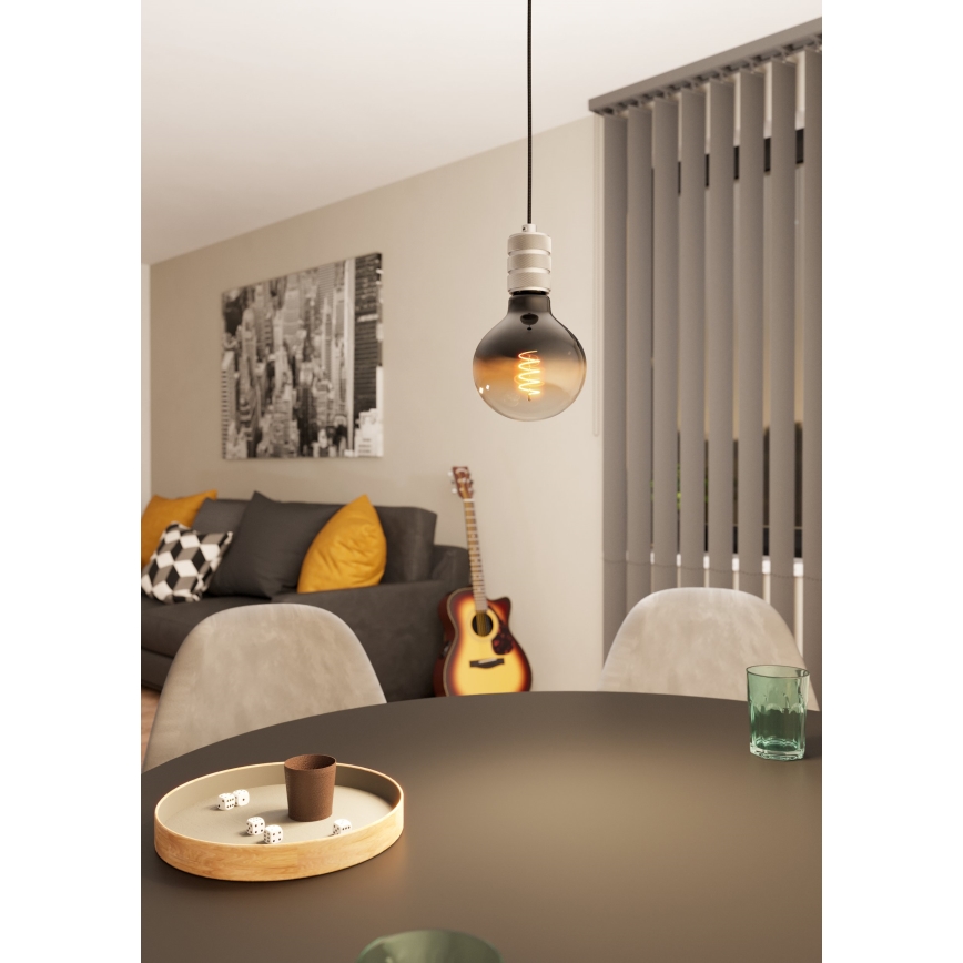 Eglo - Lámpara colgante 1xE27/40W/230V cromo