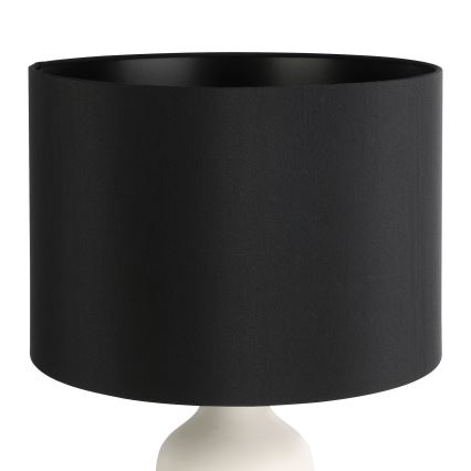 Eglo - Lámpara de mesa 1xE27/40W/230V negra/blanca