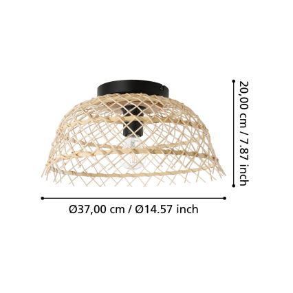 Eglo - Lámpara de techo 1xE27/40W/230V