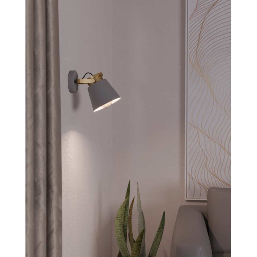 Eglo - Lámpara de pared con foco 1xE27/28W/230V