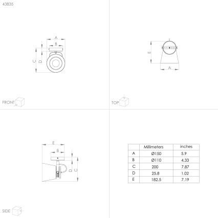 Eglo - Lámpara de pared con foco 1xE27/28W/230V