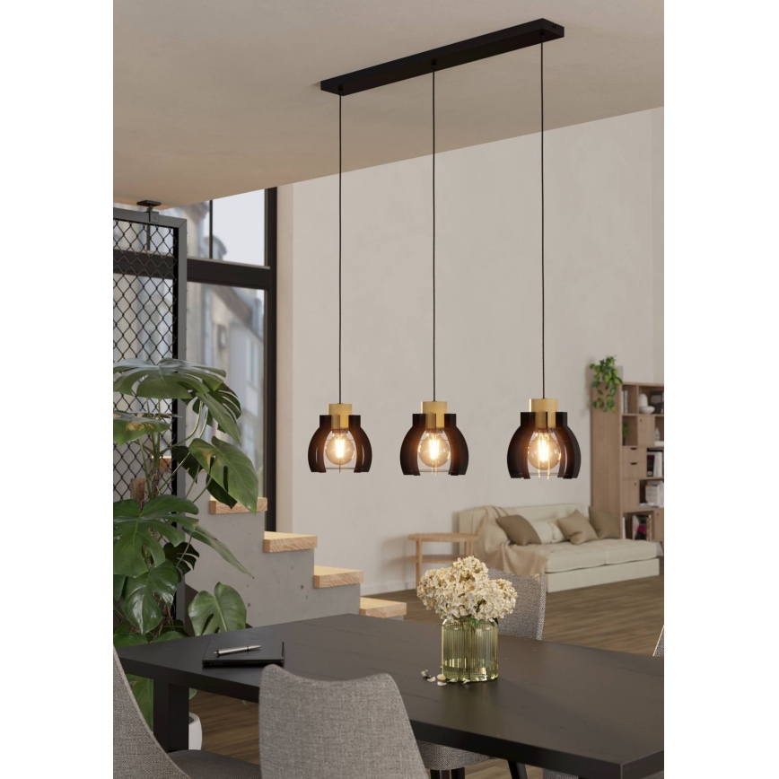 Eglo - Lámpara colgante 3xE27/40W/230V