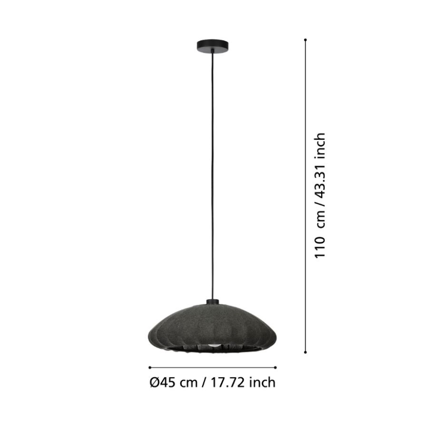 Eglo - Lámpara colgante 1xE27/40W/230V diá. 45 cm