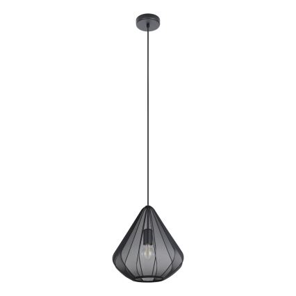 Eglo - Lámpara colgante 1xE27/40W/230V diá. 33,5 cm negro