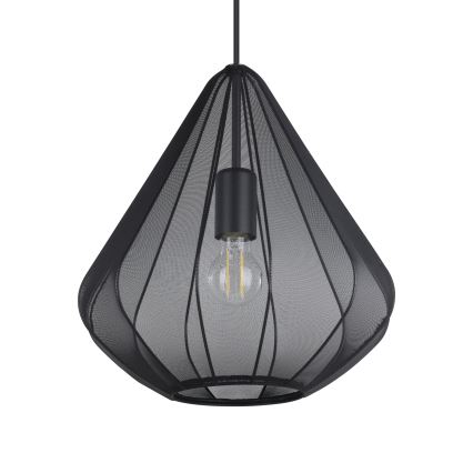 Eglo - Lámpara colgante 1xE27/40W/230V diá. 33,5 cm negro