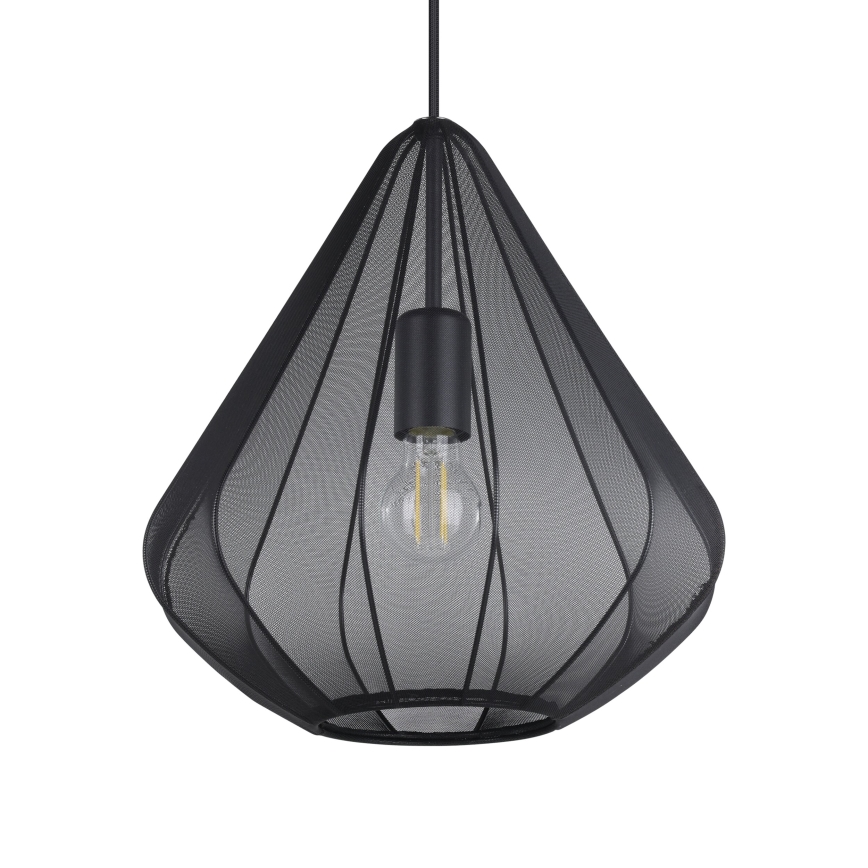 Eglo - Lámpara colgante 1xE27/40W/230V diá. 33,5 cm negro