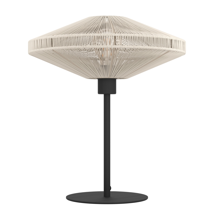 Eglo - Lámpara de mesa 1xE27/40W/230V color crema