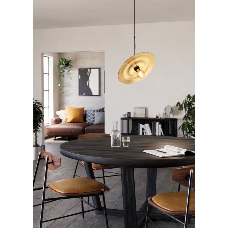 Eglo - Lámpara colgante 1xE27/40W/230V dorado