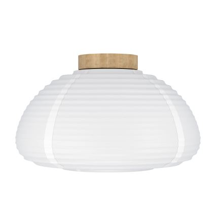 Eglo - Lámpara de techo 1xE27/40W/230V Ø 40 cm blanca/beige