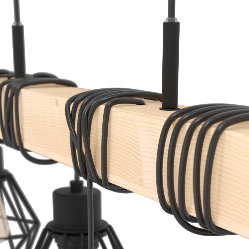 Eglo - Lámpara colgante TOWNSHEND 6xE27/60W/230V