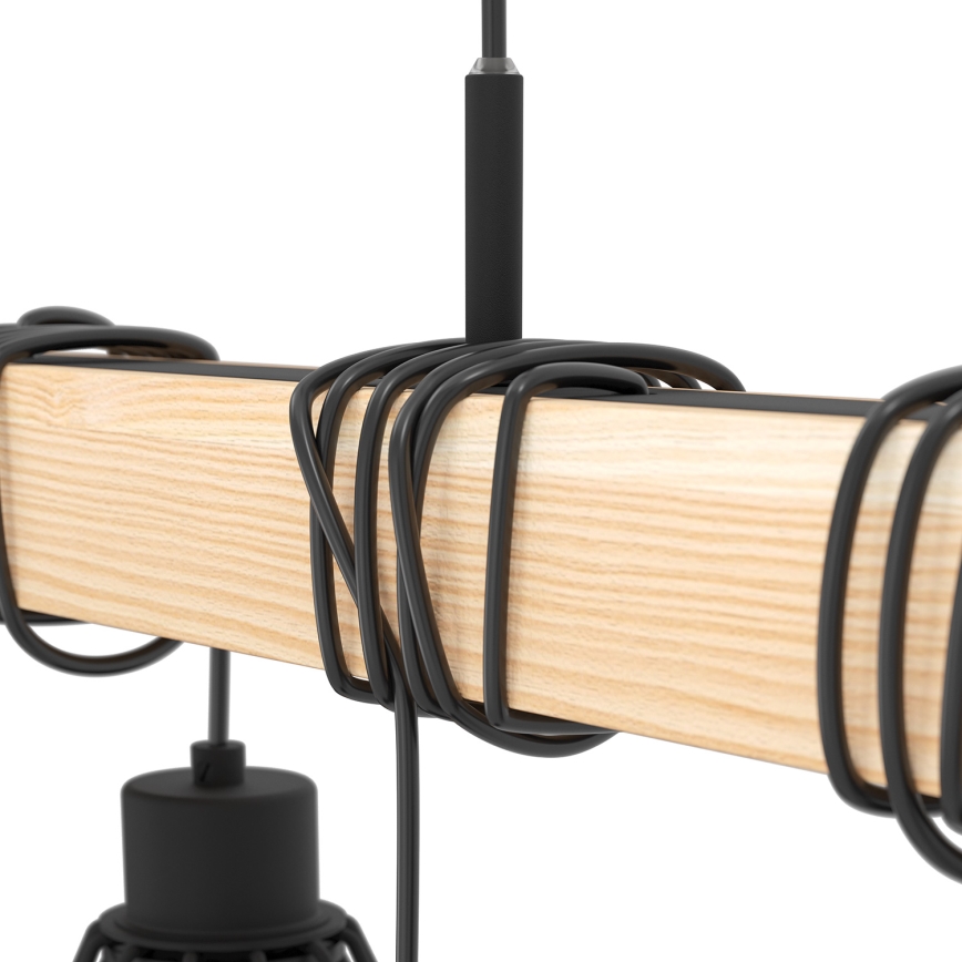 Eglo - Lámpara colgante TOWNSHEND 9xE27/60W/230V