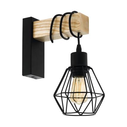 Eglo - Aplique TOWNSHEND 1xE27/60W/230V