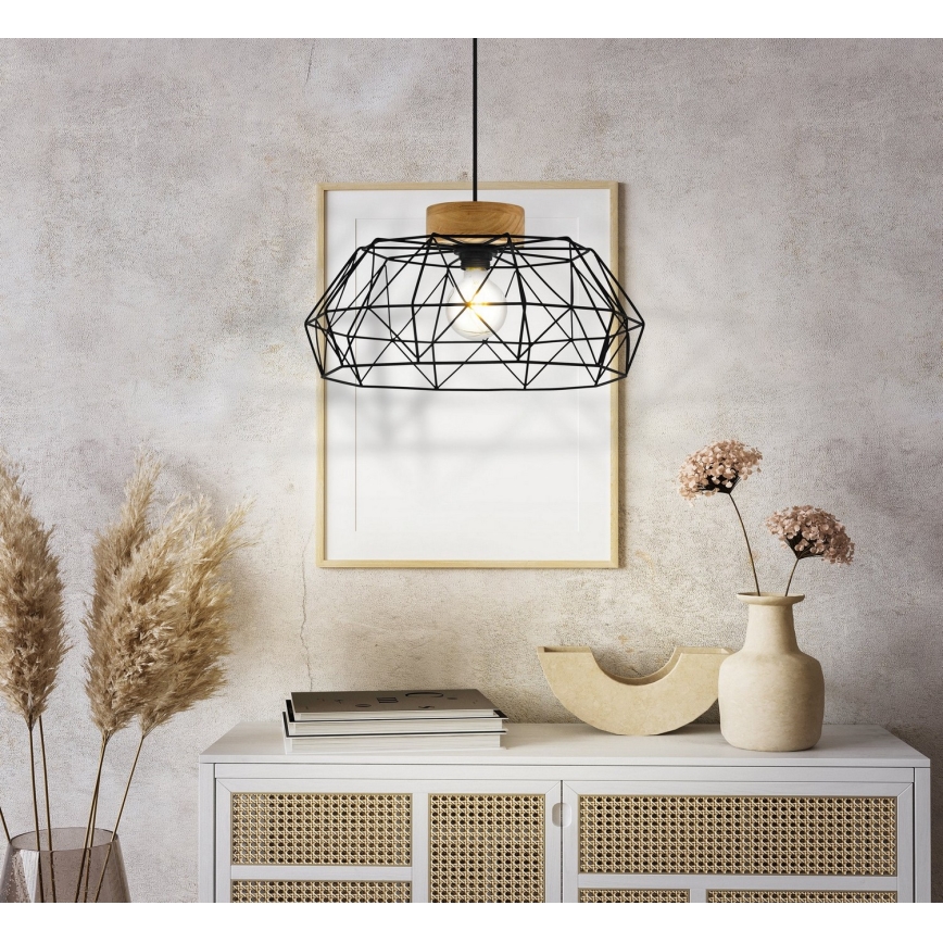 Eglo - Lámpara colgante con cable 1xE27/60W/230V