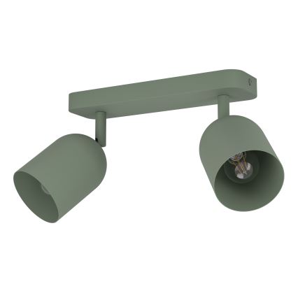 Eglo - Foco 2xE14/40W/230V verde