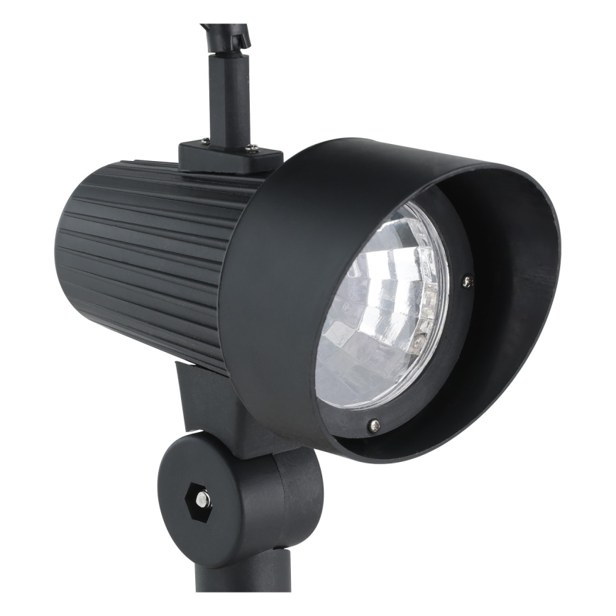 Eglo - Juego de 3 luminarias solares LED con sensor, batería 200 mAh, IP44, color negro