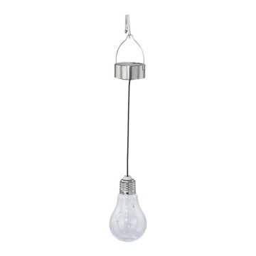 Eglo 48514 - Lámpara solar LED colgante LED/0,06W/1,2V 150 mAh IP44 cromo brillante