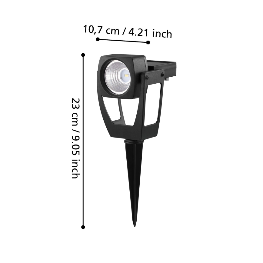 Eglo 48719 - Proyector solar LED SOLAR 1xLED/0,1W/3,2V 1000 mAh IP44