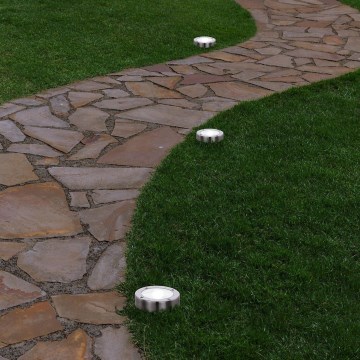 Eglo 48777 - Luminaria solar LED con sensor LED/0,07W/1,2V 200 mAh cromo mate